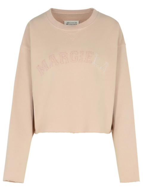 Maison Margiela Maison Margiela Reverse' Cotton Sweatshirt Nude Woman