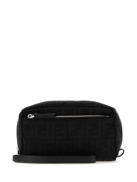 FENDI Fendi Men Embroidered Jacquard Small Beauty Case