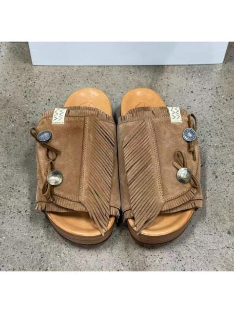 visvim Visvim Christo Shaman Folk Tassel Slip-on Sandals Brown