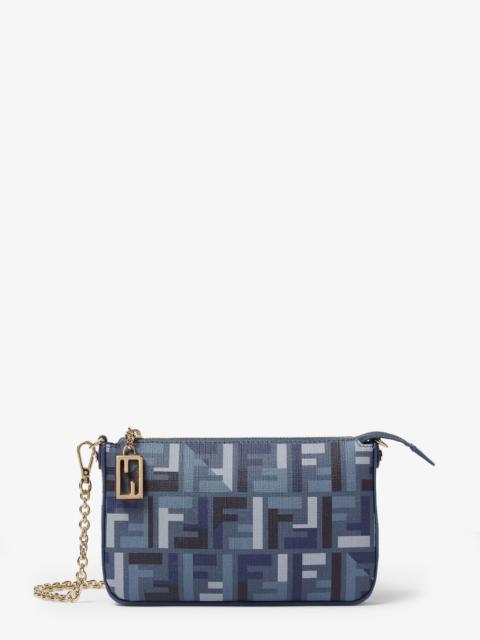 FENDI Fendi Women Pouch Baguette Ff Jacquard Fabric Shoulder Bag