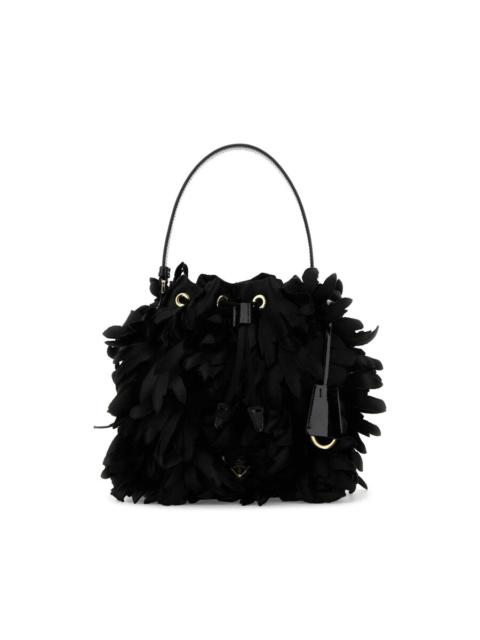 Prada Prada Embellished Satin Mini Bucket Bag