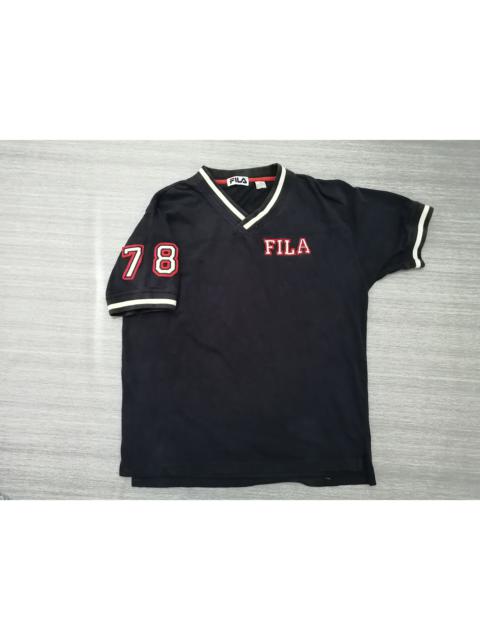 Other Designers Fila × Vintage - Vintage FILA V Neck 78 T Shirt