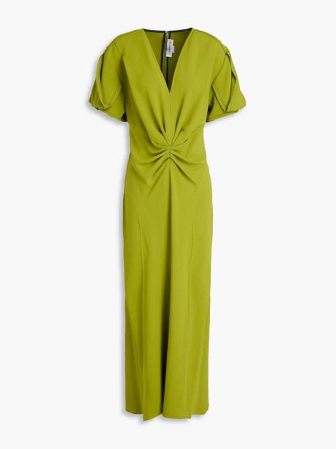 Victoria Beckham Gathered cady midi dress
