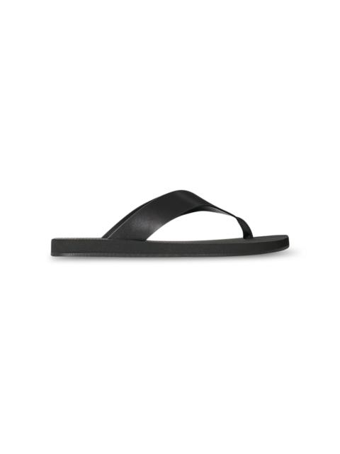 The Row Dune Classic Ginza Leather Sandals black