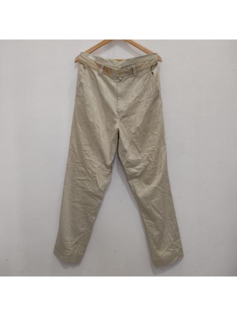 Dries Van Noten Dries Van Noten Belgium White Beige Casual Office Mens Pant