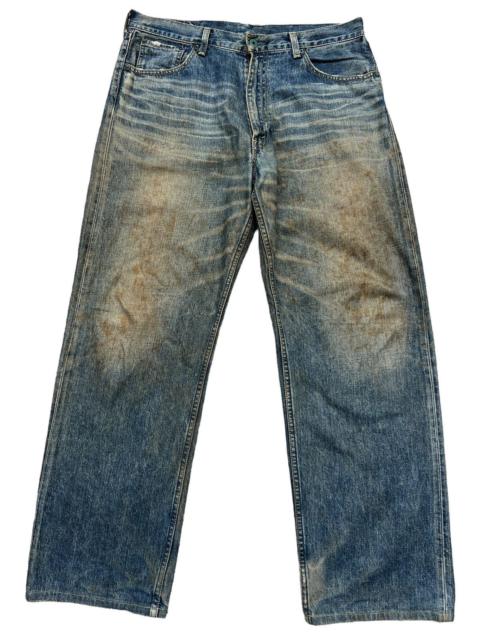 Vintage Levis 504 Distressed Stain Baggy Denim Jeans 36x31