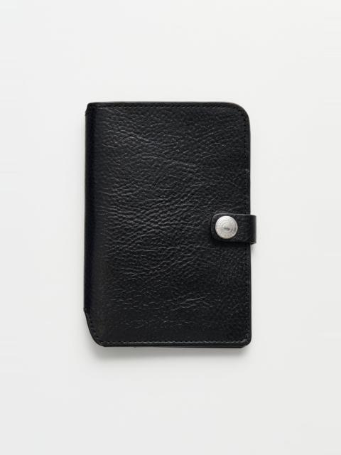 Our Legacy Passport Cover Deep Black Leather