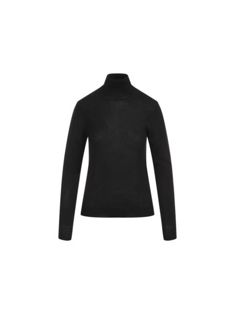 SAINT LAURENT Saint Laurent Womens Black Turtleneck Wool Pullover