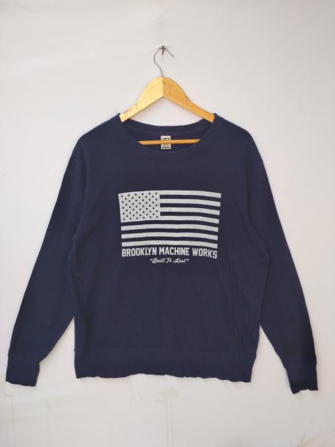 Other Designers Uniqlo - Brooklyn Machine Works USA Flag Logo Sweatshirt