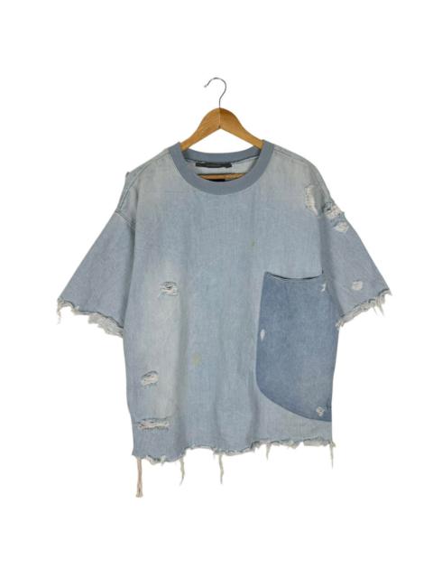Other Designers ☀️ZARA DISTRESS DENIM OVERSIZE T SHIRTS