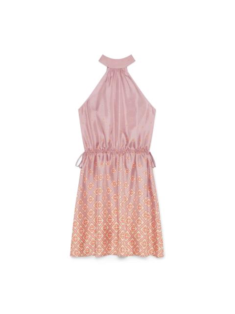 CASABLANCA Monogram Degrade Silk Dress