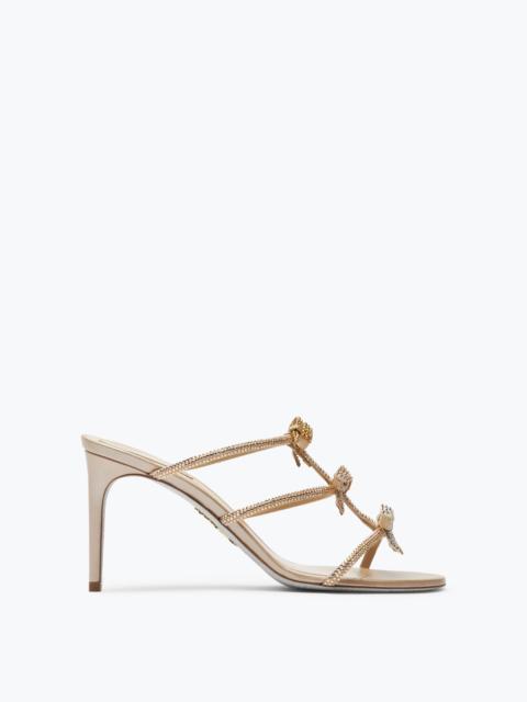 RENE CAOVILLA Caterina Champagne Slider Sandal 80
