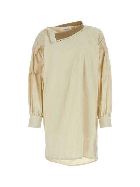 Bottega Veneta Bottega Veneta Women Sand Cotton Blend Shirt Dress
