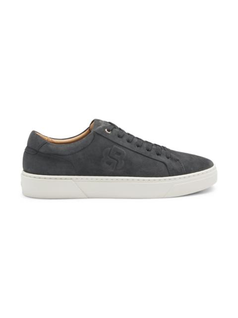 BOSS GARY TRAINERS IN VELOUR-EFFECT SUEDE