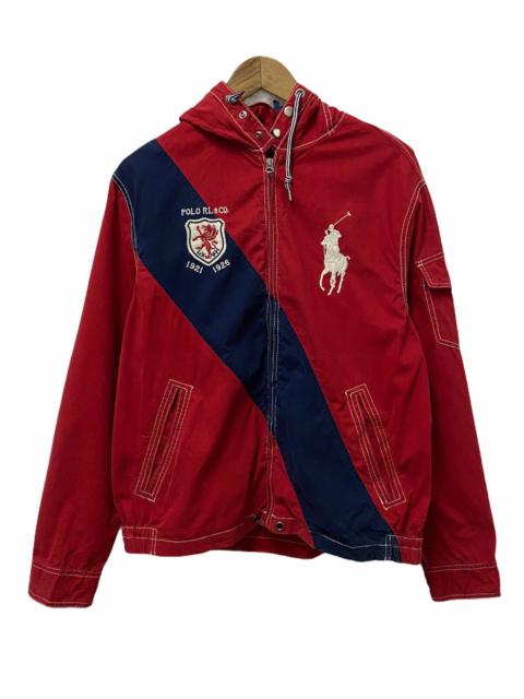 Other Designers Polo Ralph Lauren Big Logo Embroidery Zipper Hood Jacket