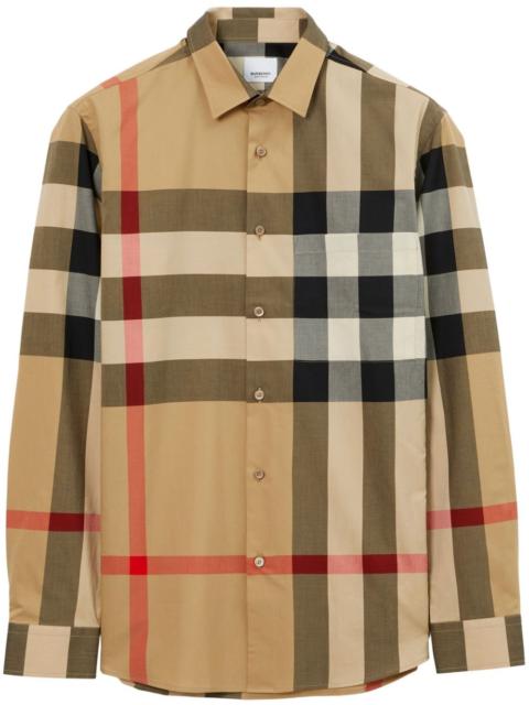 Burberry Burberry Men Check Cotton Shirt