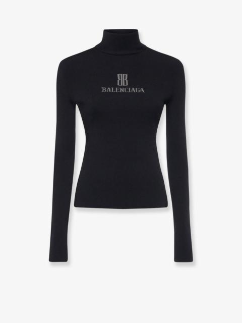 BALENCIAGA Balenciaga Turtleneck With Lettering Logo On The Front