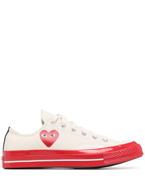 Comme des Garçons PLAY Converse Red Sole Low Top Off White