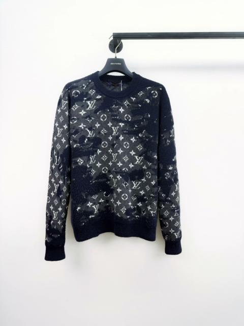 Louis Vuitton Louis Vuitton Camo full print wool sweater