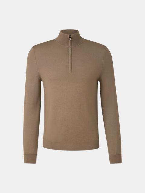 BOGNER Virgin wool troyer Ouri in Mud