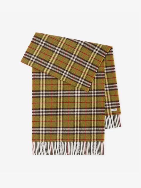 Burberry Check British Wool Scarf