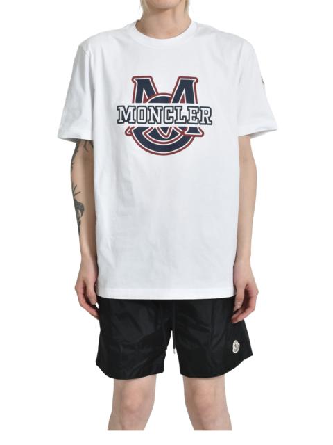 Moncler COLLEGE LOGO SS T-SHIRT / WHT