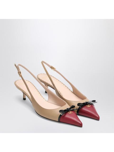 Valentino Garavani Slingback Bepointy 60Mm Beige/Bordeaux Women