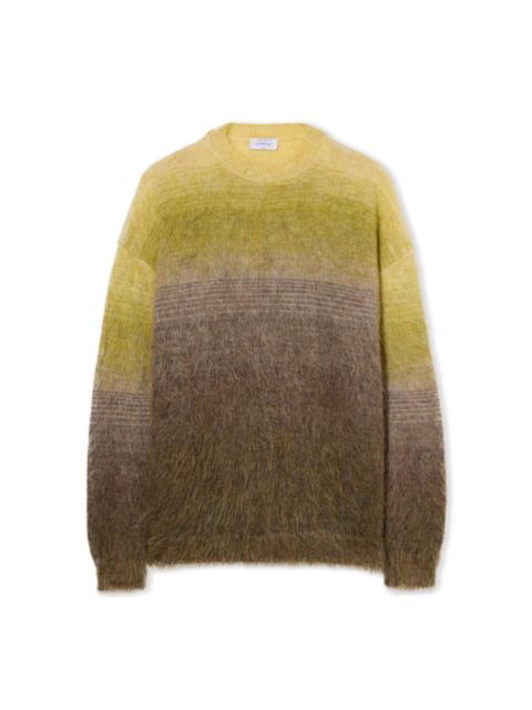 Off-White Mohair Arrow Gradient Crewneck Sweater