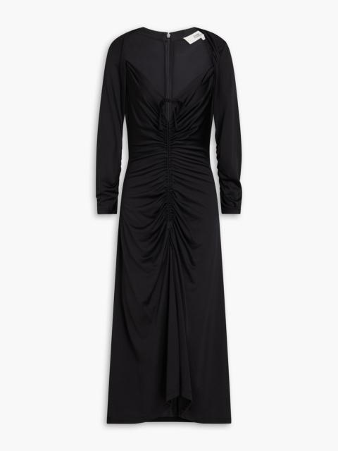 DIANE VON FURSTENBERG Aurelie ruched jersey midi dress