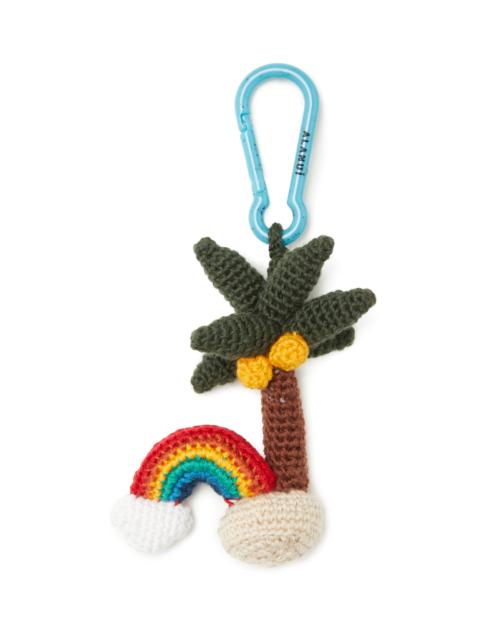 Alanui Palm & Rainbow Amigurumi Crochet Keyring