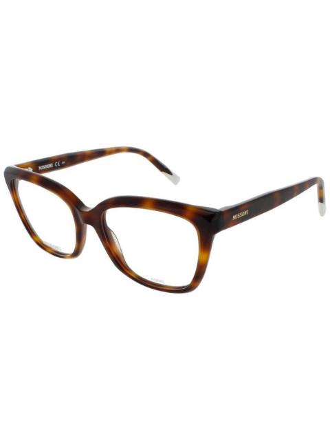 Missoni Missoni Ladies Tortoise Rectangular Eyeglass Frames Mis 0116