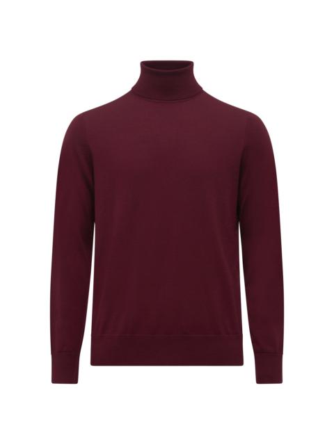 GABRIELA HEARST Jermaine Knit Turtleneck in Bordeaux Merino Wool