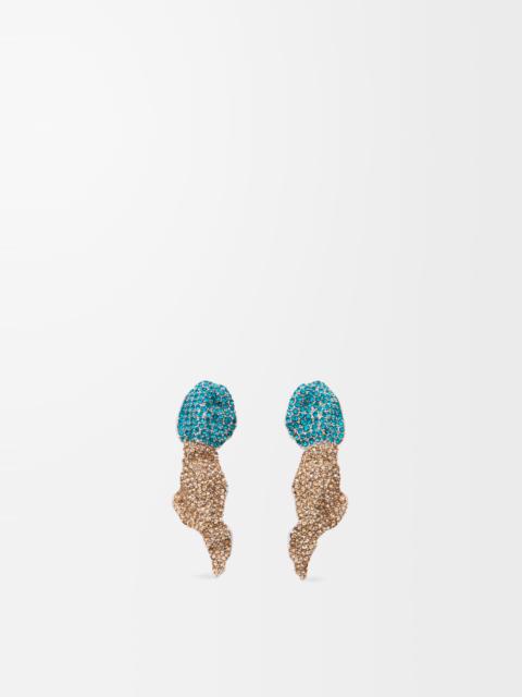 Loewe Glitter Fragment earrings in sterling silver and crystals