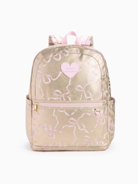 LoveShackFancy STATE x LoveShackFancy Gold Kane Double Pocket Backpack