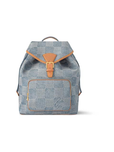 Louis Vuitton Louis Vuitton Montsouris Backpack Damier Denim 3D Blue Denim