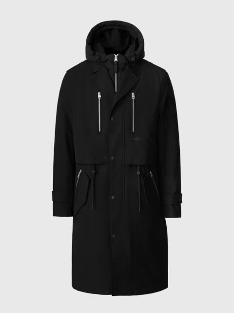 MACKAGE STERLING 2-in-1 Long Trench Coat with Removable Down Bib