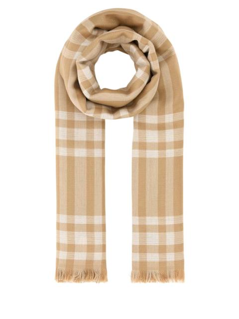 Burberry Burberry Women Embroidered Wool Blend Scarf