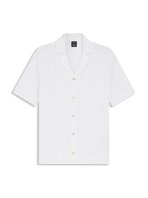 BOSS BOSS SELECTED BY SHOHEI OHTANI SHIRT IN STRUCTURED COTTON