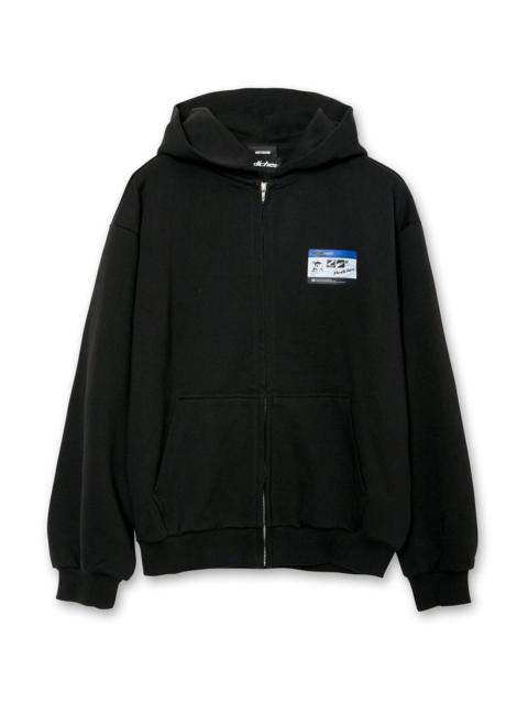 We11done PEACHES TEDDY ID HOODIE ZIP-UP