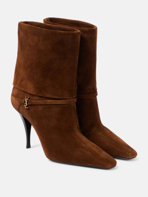 Vicky 90 suede booties