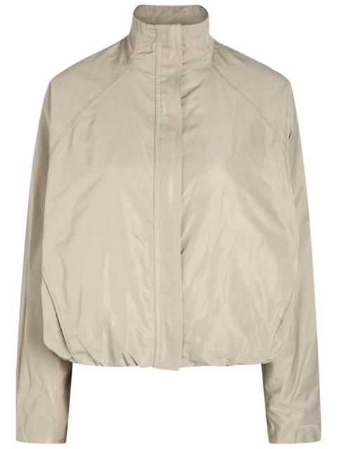 Alaïa Alaïa High-neck Woven Windbreaker Jacket