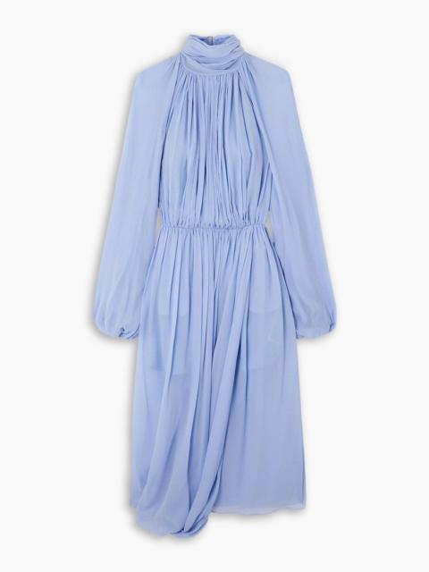 Stella McCartney Open-back silk-crepon midi dress