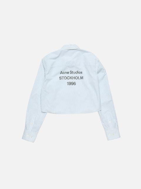 Acne Studios Button-up shirt - Light blue/white