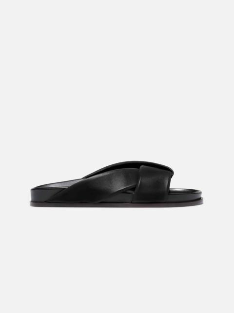 Emme Parsons FOLDED SLIDE IN BLACK NAPPA
