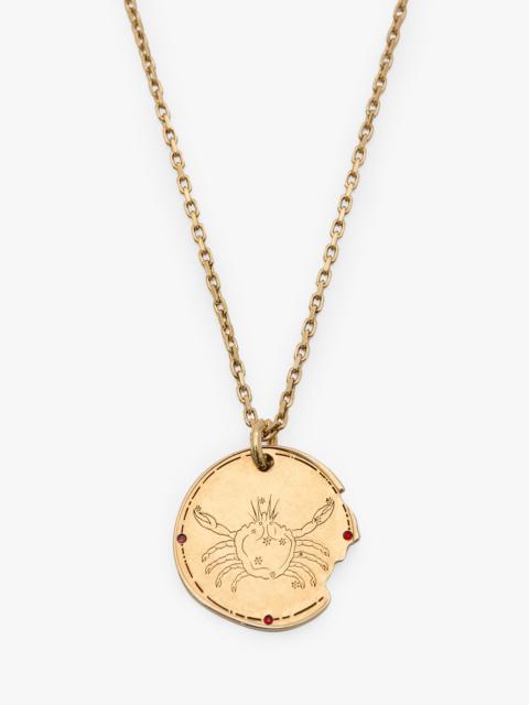Victoria Beckham Cancer Zodiac Necklace