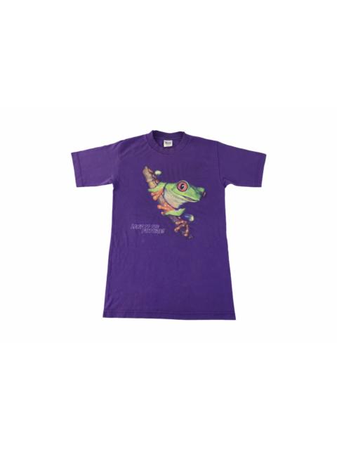 Other Designers Vintage - 90s Leap To The Future Frog Logo Printed Design Tee