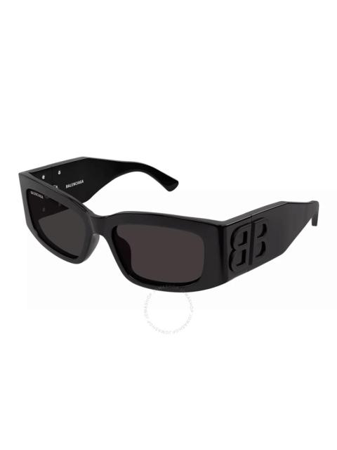 BALENCIAGA Balenciaga Grey Rectangular Ladies Sunglasses BB0360S 001 56