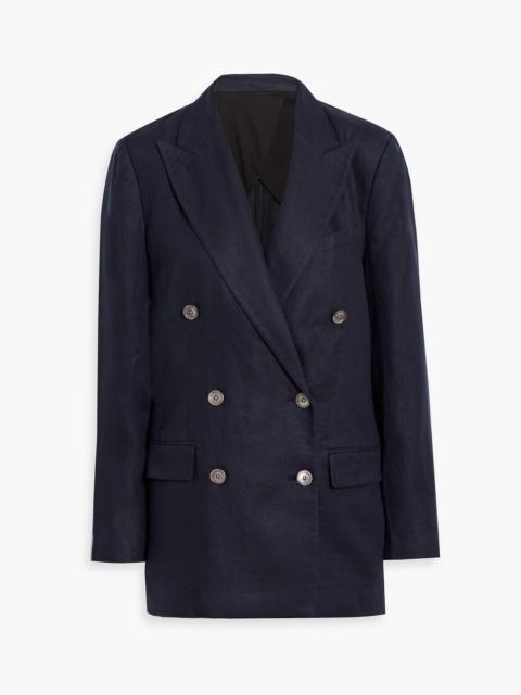 ALEX MILL Anna double-breasted linen-twill blazer