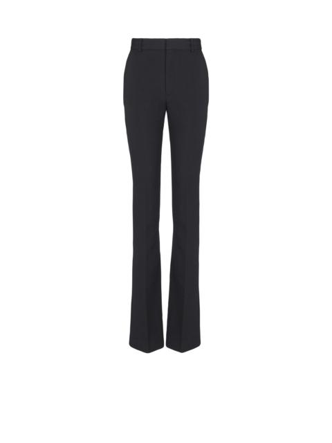 Balmain Straight-leg grain de poudre trousers