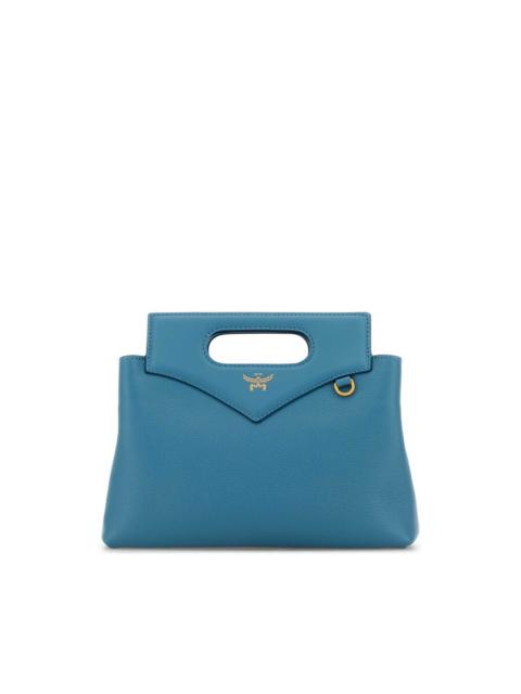 MCM Mcm Turquoise Leather Mini Soft Diamond Handbag
